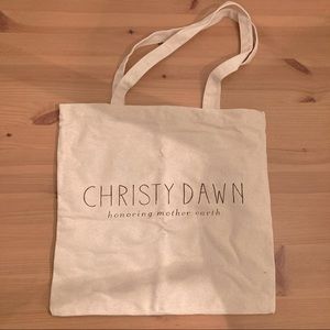 NWOT Christy Dawn canvas tote bag